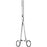 Sklar - Dressing Forceps Bozeman 10-1/2 Inch Length Surgical Grade Stainless Steel NonSterile Ratchet Lock Finger Ring Handle Straight - 90-7610