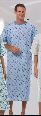 Fashion Seal Uniforms Patient Exam Gown Large Adult NonSterile Diamonds-in-the-Rough Print - 758-L