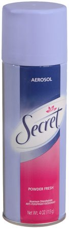 The Palm Tree Group Secret Antiperspirant / Deodorant Spray 2 oz. Powder Fresh Scent - 3700071109