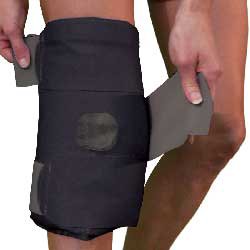 Professional Products - Cold Pack with Wrap Knee One Size Fits Most Fabric / Foam / Plastic / Gel Reusable - 01229-GEL-2-01