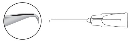 Visitec - Irrigating Cystotome 25 Gauge 5/8 Inch Length - 581617