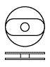 Prolene Hernia System - Inguinal Hernia Repair Mesh Device Nonabsorbable Polypropylene Monofilament 4 Inch Diameter Large Style Undyed Sterile - PHSL