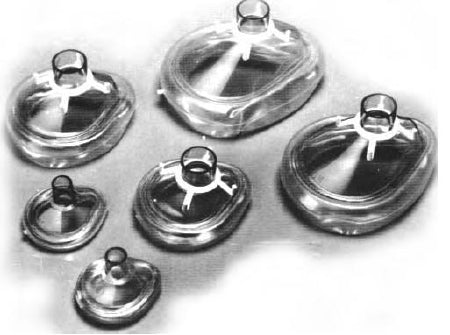 Mercury Medical Mercury Medical Anesthesia Face Mask Cone Style Infant User One Size Fits Most Hook Ring - 1050504