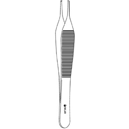 Sklar Sklar Micro Tissue Forceps Adson 4-3/4 Inch Surgical Grade Stainless Steel NonSterile NonLocking Thumb Handle Straight 1 X 2 Teeth - 98-2047