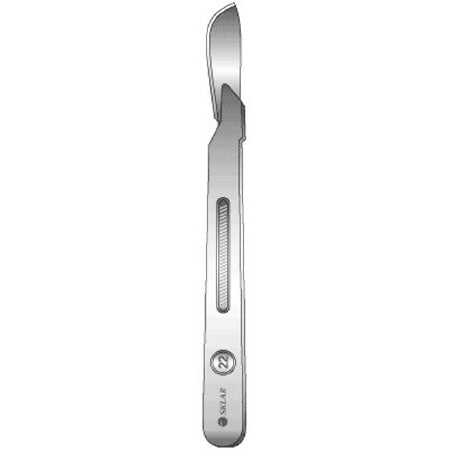 Sklar Sklar Scalpel Size 22 Stainless Steel / Plastic Flat Handle Sterile Disposable - 446479