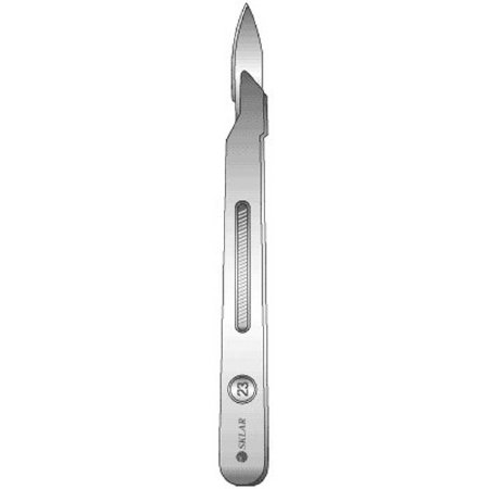 Sklar - Scalpel No. 23 Stainless Steel / Plastic Classic Grip Handle Sterile Disposable - 06-3123