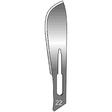 Sklar Sklar Surgical Blade Carbon Steel Size 22 Sterile Disposable - 409955