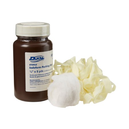 Dukal - Wound Packing Strip Antiseptic Gauze Iodoform Small 1/4 Inch X 5 Yard Sterile - 270