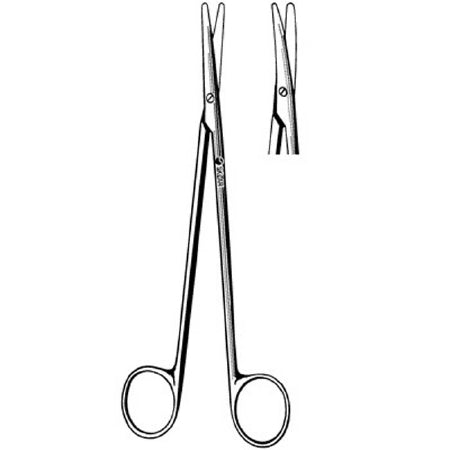 Sklar Sklar Dissecting Scissors Metzenbaum-Nelson 11 Inch Length OR Grade Stainless Steel NonSterile Finger Ring Handle Curved Blunt/Blunt - 55-9411