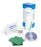 Ankle Sprain Care Kit - Ankle Sprain Management Kit Includes: Medium Air-Stirrup* Ankle Brace for Left Ankle, Ankle Wrap, Cold Pack, Exercise Band, Instructional DVD and Booklet - 02BLK