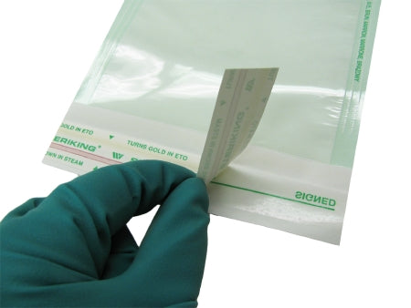 Healthmark Industries Sterilization Pouch EO Gas / Steam 3-1/2 X 9-3/4 Inch Transparent Heat Seal Plastic - SS2
