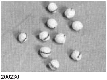 Gardlok - Surgical Cherry Dissector Sponge X-Ray Detectable Cotton / Gauze 1/4 Inch Diameter 10 Count Tray Sterile - 200230