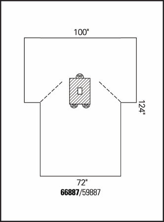 O&M Halyard Inc Abdominal Drape Pediatric Laparotomy Drape 100 W X 72 W X 124 L Inch Sterile - 66887