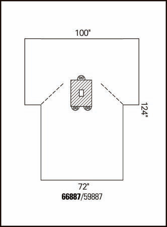O&M Halyard - Abdominal Drape Pediatric Laparotomy Drape 100 W X 72 W X 124 L Inch Sterile - 66887