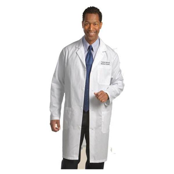 Fashion Seal Lab Coat Staff Length 65% Polyester / 35% Cotton Mens White Size 54 Ea - 499-54