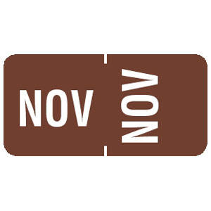 TABBIES® Month Label Packs, 1/2"H x 1"W, 100 Per Pack