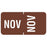 TABBIES® Month Label Packs, 1/2"H x 1"W, 100 Per Pack