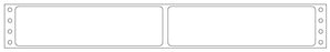 Medical Labels - Impact Labels, Two Wide EDP, 3-1/2" x 15/16"