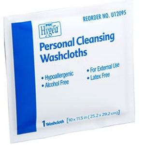 Professional Disposables Hygea Personal Wipe Individual Packet Aloe / Vitamin E Scented 400 Count - U12095