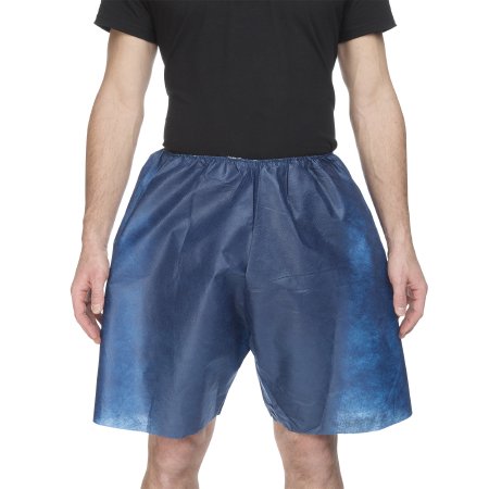 MediShorts - Exam Shorts Large / X-Large Navy Blue Nonwoven Adult Disposable - 10001