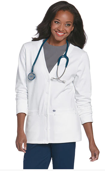 Landau Uniforms - Warm-Up Jacket White Petite X-Large Hip Length Reusable - 3505WHITEXLPET
