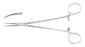 Miltex Miltex Hemostatic Forceps Adson 7-1/4 Inch OR Grade Stainless Steel (German) NonSterile Ratchet Lock Finger Ring Handle Curved Serrated Tips - 7-242