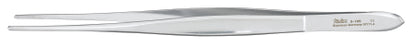 Miltex - Dressing Forceps Cushing 7 Inch Length OR Grade German Stainless Steel NonSterile NonLocking Thumb Handle Straight Serrated Tip - 6-166