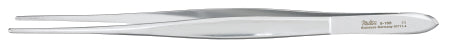 Miltex - Dressing Forceps Cushing 7 Inch Length OR Grade German Stainless Steel NonSterile NonLocking Thumb Handle Straight Serrated Tip - 6-166