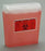 Bemis Healthcare Wall Safe Sharps Container 1-Piece 12 H X 11 L X 4-1/4 W Inch 5 Quart Translucent Red Horizontal Entry Lid - 150 030