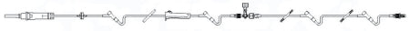 Baxter Continu-Flo Solution Set with Stopcock Extension Set 10 Drops / mL Drip Rate 89 Inch / 34 Inch 2 Ports / 2 Ports - 3C0062
