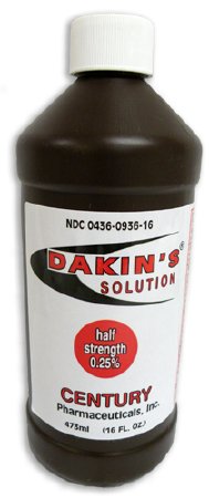 Century Pharmaceutical Dakins Solution Antimicrobial Wound Cleanser 16 oz. Bottle - 436093616
