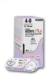 J & J Healthcare Systems Coated Vicryl Suture without Needle Braided Polyglactin 910 Absorbable Size 6 - 0 18 Inch Suture - D8097