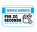 BeSafe Messaging Education Wall Decals - Blue & White, 6" x 9", Pack of 3