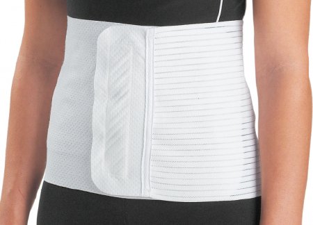 ProCare - Abdominal Binder Small / Medium Hook and Loop Closure 20 to 42 Inch Waist Circumference 12 Inch Height Adult - 79-89384