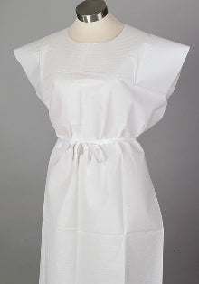 Tidi Products Tidi Patient Exam Gown Adult NonSterile White - 910320