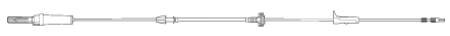 Alaris - IV Pump Set 20 Drops / mL Drip Rate 113 Inch Tubing Without Ports - 2260-0500