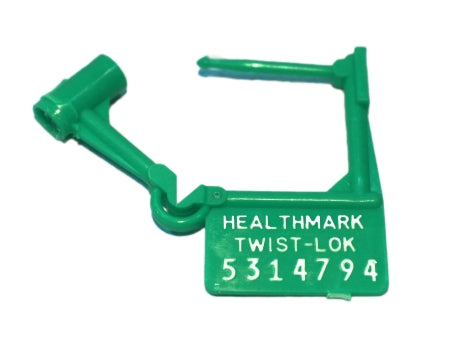Twist-Loks - Tamper Evident Seal Numbered Green Plastic 1 Inch - 5224 GN