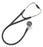 Welch Allyn Harvey DLX Cardiology Stethoscope Black 1-Tube 17 Inch Tube Double Sided Chestpiece - 5079-325