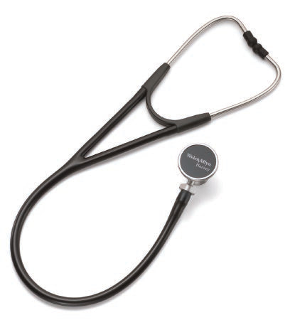 Harvey DLX - Cardiology Stethoscope Black 1-Tube 17 Inch Tube Double-Sided Chestpiece - 5079-325