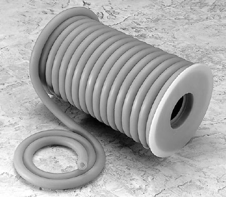 Primeline Industries Connector Tubing 50 Foot Length 3/16 Inch ID NonSterile Without Connector Gray Latex - 026RA