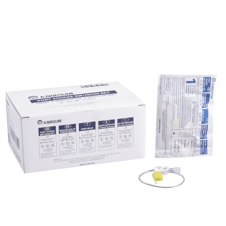 Kawasumi - Huber Infusion Set 20 Gauge 3/4 Inch 8 Inch Tubing Without Port - Kawasumi Laboratories - PI03000