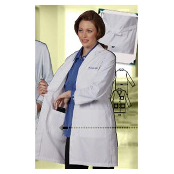 Fashion Seal Lab Coat 65% Polyester / 35% Cotton Womens White 2X Large 37 In Ea - 407-2XL