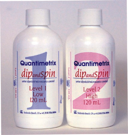 Dip&Spin - Urine Chemistry Urinalysis Control Urinalysis / Microscopics 2 Levels 4 X 120 mL - 1470-01
