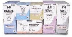 Polydek - Suture without Needle Braided Polyester Nonabsorbable Coated Size 0 18 Inch Suture - 6-915
