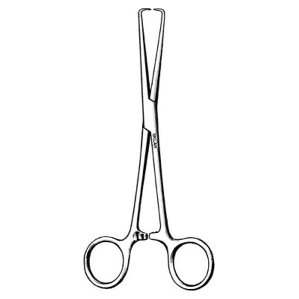 Sklar Instruments Forcep Barrett 6-1/2" 1X1 Prong Straight Stainless Steel Ea - 18-2257