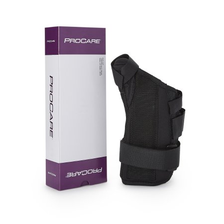 ProCare ComfortFORM - Wrist Brace with Abducted Thumb Aluminum / Foam / Spandex / Plastic Left Hand Black Medium - 79-87315