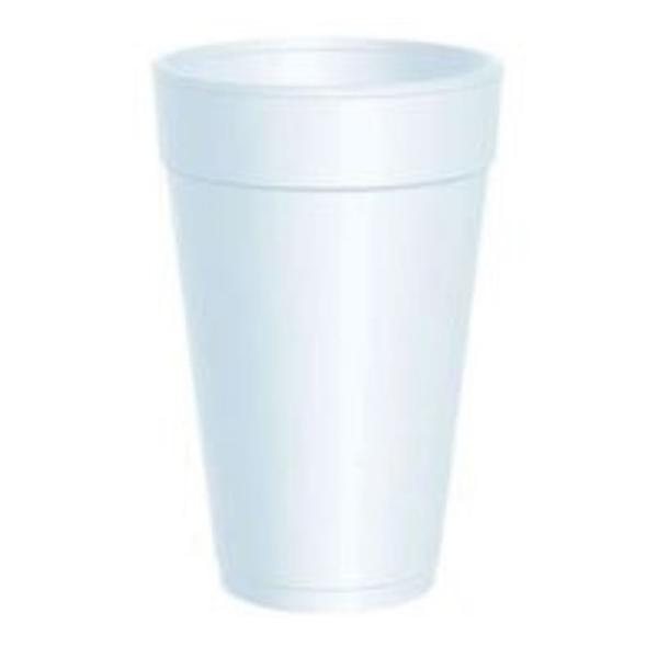 North American Corp Cup Drinking Styrofoam 20-22 Oz White 500/Ca - 628117