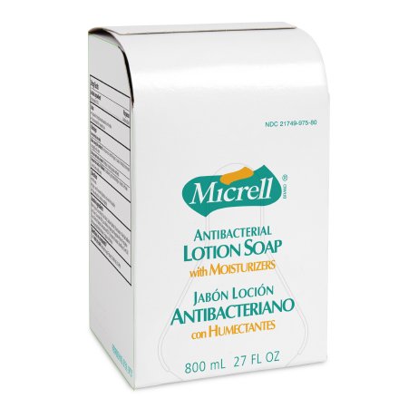 GOJO Micrell Antibacterial Soap Liquid 800 mL Bag-in-Box Citrus Scent - 9757-12