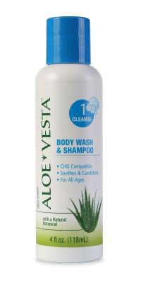 Convatec Aloe Vesta Shampoo and Body Wash 4 oz. Squeeze Bottle Scented - 324604