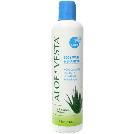 Convatec Shampoo And Body Wash Aloe Vesta 8 Oz. Flip Top Bottle Floral / Aloe Scent - 324609